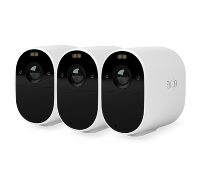 Arlo Essential Spotlight x3 Doos IP-beveiligingscamera Binnen & buiten Plafond/muur Arlo Essential Spotlight x3 Doos IP-beveiligingscamera Binnen & buiten Plafond/muur
