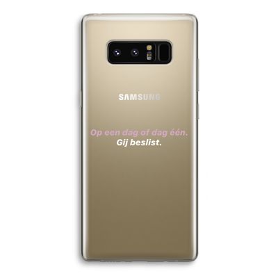 gij beslist: Samsung Galaxy Note 8 Transparant Hoesje