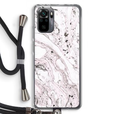 Mengelmoes: Xiaomi Redmi Note 10 Pro Transparant Hoesje met koord