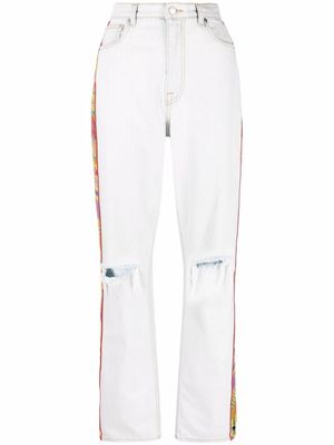 ETRO jean droit à broderies - Bleu