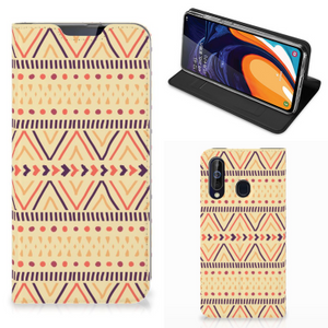 Samsung Galaxy A60 Hoesje met Magneet Aztec Yellow