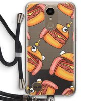 Hamburger: LG K10 (2017) Transparant Hoesje met koord