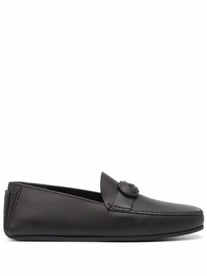 Ferragamo mocassins Gancini en cuir - Noir