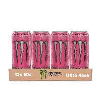 Monster energy ultra rosa blik zero sugar (12x 0.5 liter)