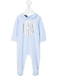 Versace Kids grenouillère à imprimé Medusa - Bleu