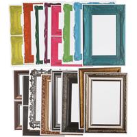 Creativ Company Lijsten, afm 26,2x18,5 cm, diverse kleuren, 64 div vellen/ 1 doos