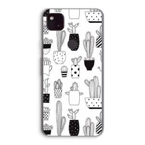 Cactusmotief: Google Pixel 4a 5G Transparant Hoesje