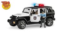 bruder Jeep Wrangler Unlimited Rubicon politieauto met politieagent modelvoertuig 02526 - thumbnail