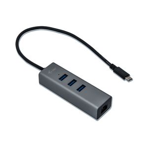 I-tec C31METALG3HUB USB 3.1 (3.1 Gen 2) Type-C 5000Mbit/s Grijs hub & concentrator