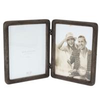 Fotolijstjes voor een dubbele foto - mango hout - foto frame - staand