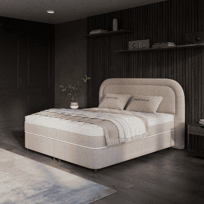 Boxspring 180x200 Cm Beige Dreamhouse - Dekbed-Discounter.nl