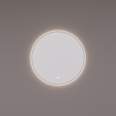 Spiegel Hipp Design SPV 13500 Rond Met Verlichting Incl. Spiegelverwarming en Gunmetal Frame (Alle Maten)