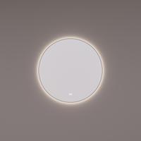 Spiegel Hipp Design SPV 13500 Rond Met Verlichting Incl. Spiegelverwarming en Gunmetal Frame (Alle Maten)
