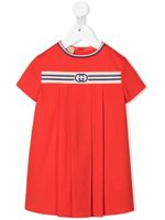 Gucci Kids robe à logo brodé - Rouge