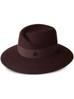 Maison Michel chapeau Virginie en laine - Marron - thumbnail