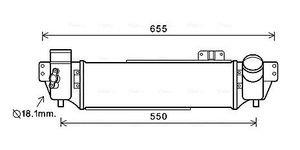 Intercooler, inlaatluchtkoeler KA4209