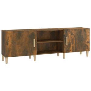 vidaXL Tv-meubel 150x30x50 cm bewerkt hout gerookt eikenkleurig