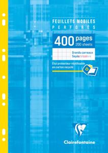 Clairefontaine ringbandinterieur Metric, ft A4, 9-gaatsperforatie, los, 400 bladzijden, seyès