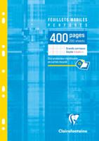 Clairefontaine ringbandinterieur Metric, ft A4, 9-gaatsperforatie, los, 400 bladzijden, seyès