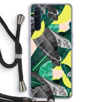 Fantasie jungle: Oppo A91 Transparant Hoesje met koord