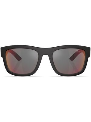 Prada Linea Rossa lunettes de soleil PS 01ZS à monture carrée - Noir