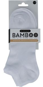 Naproz Bamboo Airco Shortsokken 3-Pack Wit 35-38