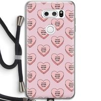 Chicks before dicks: LG V30 Transparant Hoesje met koord