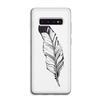 Pluim: Samsung Galaxy S10 4G Transparant Hoesje