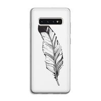 Pluim: Samsung Galaxy S10 4G Transparant Hoesje