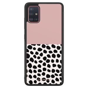 Samsung Galaxy A71 hoesje - Pink dots