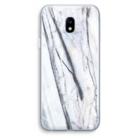 Gestreepte marmer: Samsung Galaxy J3 (2017) Transparant Hoesje