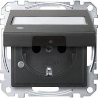 Merten MEG2313-0414 Wandcontactdoos System M Antraciet 1 stuk(s)