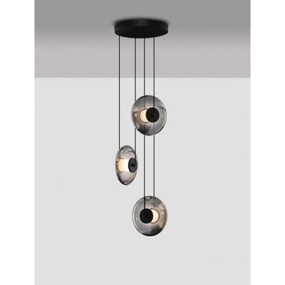 Lyora Unieke hanglampBallet zwart 3-lichts rond - 9416946