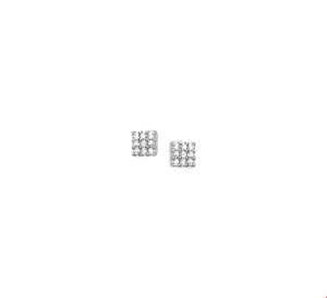 TFT Oorknoppen Zirkonia Zilver Gerhodineerd Glanzend 5.5 mm x 5.5 mm