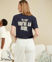 Josh V Roxy Iconic Jv-2502-0001 T-shirt Korte Mouw 983 Dark Navy