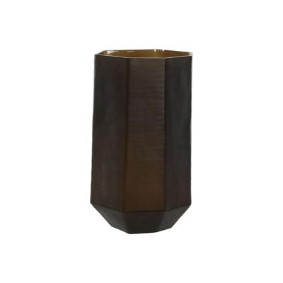 Vaas Home ESPRIT Donker grijs Kristal Modern 18 x 18 x 31 cm