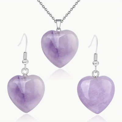Amethist sieraden set - Sieraden - Spiritueelboek.nl