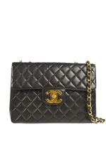 CHANEL Pre-Owned sac porté épaule Jumbo Classic Flap (1997) - Noir - thumbnail