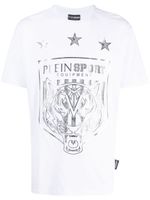 Plein Sport t-shirt Tiger Crest Edition - Blanc