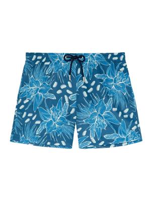 HOM - Beach Boxer - Moorea - blauw, Maat:2XL