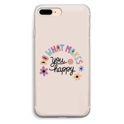 Happy days: iPhone 7 Plus Transparant Hoesje