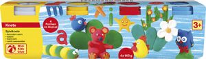 Eberhard Faber EF-572506 Kinderklei In Beker 140gr Wit Geel Rood Blauw