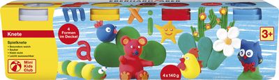 Eberhard Faber EF-572506 Kinderklei In Beker 140gr Wit Geel Rood Blauw