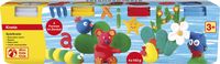 Eberhard Faber EF-572506 Kinderklei In Beker 140gr Wit Geel Rood Blauw
