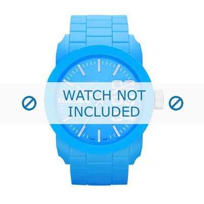 Horlogeband Diesel DZ1571 Silicoon Blauw 23mm
