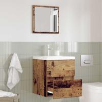 Badkamerkast met lade Oud Hout 41 x 38.5 x 45 cm Bewerkt hout