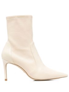 Stuart Weitzman bottes Stuart 85 mm en cuir à talon aiguille - Tons neutres