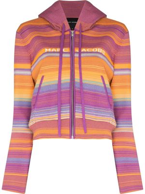 Marc Jacobs hoodie The Cropped zippé - Violet