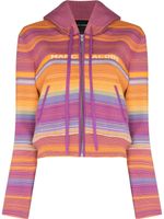 Marc Jacobs hoodie The Cropped zippé - Violet