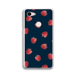 Framboosjes: Google Pixel 3 XL Transparant Hoesje